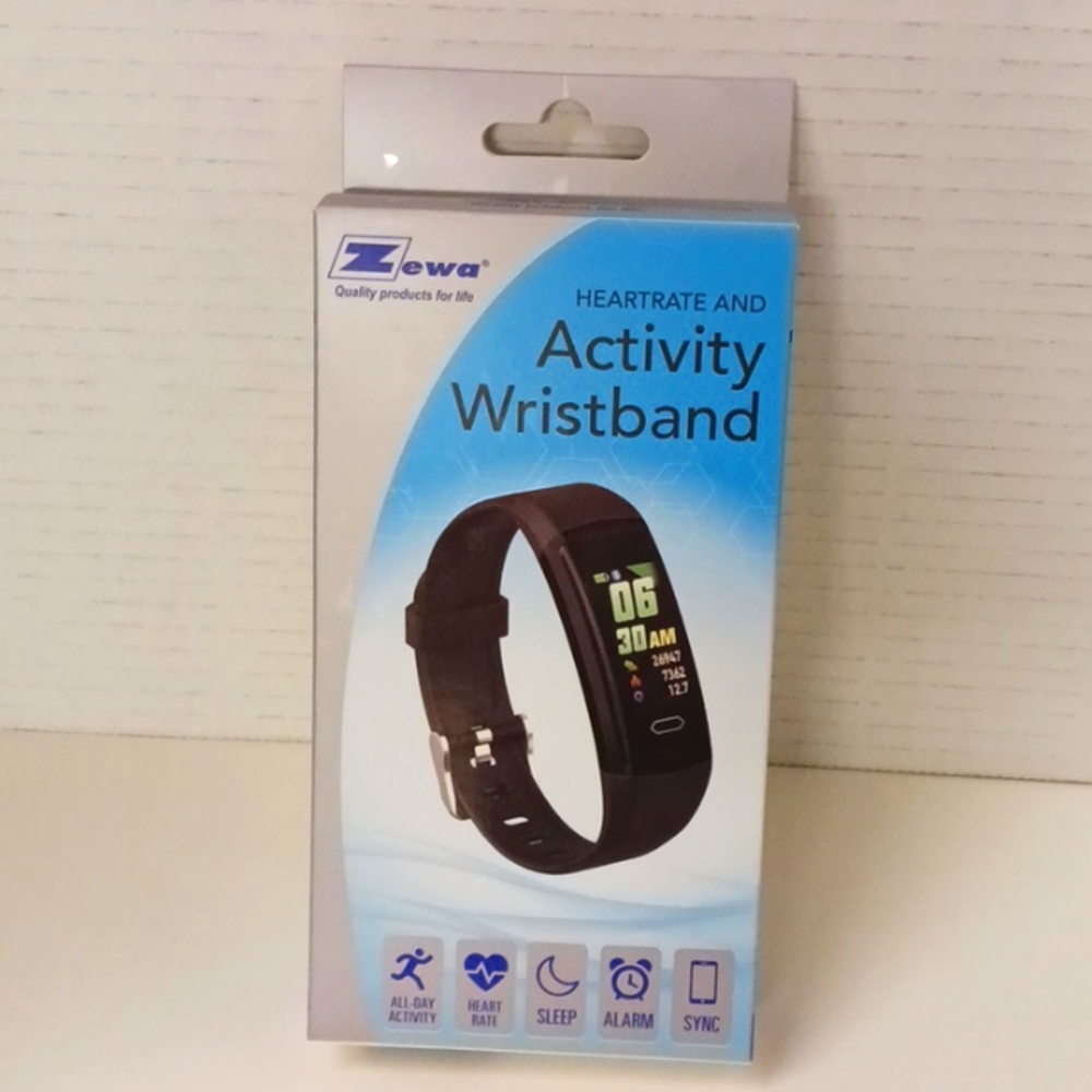 Zewa Heartrate and Activity Wristband - Black